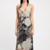 Lucia Deep Vee Dress - Image 3